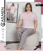 Piżama damska (2XL-4XL) towar turecki