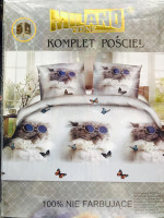 KOMPLET POŚCIELI 3D 4-CZĘŚCIOWY (200x220)