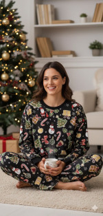 Piżama damska (M-2XL)